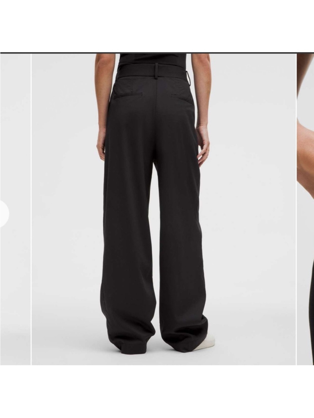 Lululemon Pleat-Front High-Rise Trouser Regular 10 Black - Picture 2 of 13